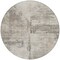 Homeroots 8' Linen And Gray Round Abstract Washable Indoor Outdoor Area Rug 606033 - alternate 2
