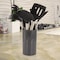 Megachef Gray Silicone and Stainless Steel Cooking Utensils, Set of 14 MGSP-270 - alternate 2