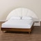 Baxton Studio Bernice Japandi Cream Boucle and Walnut Brown Wood Queen Bed 257-14059-ZORO - alternate 2