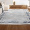 Jonathan Y Athens Classic Border Marble Pattern High-Low Silver/Blue 4 ft. x 6 ft. Area Rug CAR102B-4 - alternate 2