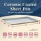 Bakken-Swiss Premium Sheet Pan Set, Blue, Teal, Marble, Golden, Cream, Aluminized Steel, Non-Toxic SBKCRSTBKGLDSHT - alternate 2