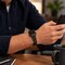 Elegani Black Classic Multi-Link Stainless Steel Replacement Band Compatible with Apple Watch 38mm BJBF-BLK-38mm - alternate 2