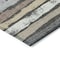 Homeroots 3' X 5' Charcoal Beige And Brown Striped Washable Indoor Outdoor Area Rug 598872 - alternate 2