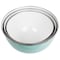 Martha Stewart 6 Piece Enamel Mixing Bowl and Lid Set in Turquoise 130038.06 - alternate 2