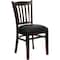 Flash Furniture Hercules Restaurant Chair, Wood Back, 17-1/2 in W 20-3/4" L 34-1/2" H XU-DGW0008VRT-WAL-BLKV-GG - alternate 1