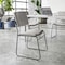Flash Furniture HERCULES 500 lb. Capacity High Density Gray Vinyl Stacking Chair with Sled Base, 5PK 5-XU-8700-GRY-B-VYL-30-GG - alternate 2