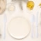 Smarty Had A Party White Baroque Disposable Plastic Cutlery Set - 480 Spoons, 480 Forks and 480 Knives, 1440PK 8330-WH-CS-CASE - alternate 1