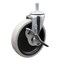 Service Caster 5 Inch Thermoplastic Rubber Wheel 3/8 Inch Threaded Stem Caster with Brake SCC SCC-TS05S510-TPRS-SLB-381615 - alternate 1