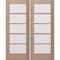 Doornmore G105, 66.5" x 82" ( 2x32" Door) Left Hand, Mahogany SDL 5 Lite Exterior Door G105-SW-3280_2_LI - alternate 1