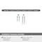Amerock London 8 in 203 mm Center-to-Center Black Chrome/Golden Champagne Cabinet Pull BP36663BCRBBZ - alternate 2