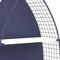 Homeroots 30" Navy Blue And White Metal and Wood Boat Shaped Bookcase 489054 - alternate 3