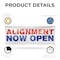 Signmission Alignment Now Open, 36 Inch x 96 Inch, Vinyl Banner B-96-30458 - alternate 2