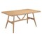 Homeroots 63" Natural Solid Wood Dining Table 623355 - alternate 2