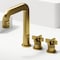Vigo Wythe Two Handle Three-Hole Widespread Bathroom Faucet in Matte Brushed Gold VG01302MG - alternate 2