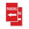 Signmission Parking With Arrow, A-Frame & 2 Decals Installed, Heavy-Duty Plastic Frame SBHD-D-2436-Parking With Arrow - alternate 2