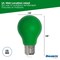 Bulbrite 25-Watt Equivalent Ceramic Green Color A19 Weatherproof Outdoor E26 Medium BaseLED Light Bulb, 10PK 862315 - alternate 2