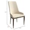 Leisuremod Viva Collection Modern Wooden Dining Chair in Light Taupe, 4PK VC24LTP4 - alternate 2