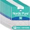 Nordic Pure 20x22x1 Pleated Air Filter, High Capacity, Electrostatically Charged Synthetic Media, MERV 14 20x22x1M14-12 - alternate 1