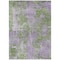 Homeroots 10' X 14' Green and Purple Abstract Washable Non Skid Indoor Outdoor Area Rug 564277 - alternate 2