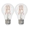 Bulbrite 75-Watt Equivalent A19 Clear Dimmable Edison LED Light Bulb Soft White, 2PK 861579 - alternate 1