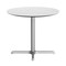 Flash Furniture 36" Round Outdoor Tabletop, White Faux Marble, Seamless Surface Technology, 30" x 30" Silver X Base ST-RD36-WHMAR-T3030S-GG - alternate 3