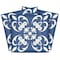 Homeroots 8" X 8" Wedgwood Blue And White  Peel And Stick Removable Tiles 390892 - alternate 1