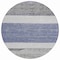 Homeroots 8' Denim Blue Ivory And Gray Round Abstract Washable Indoor Outdoor Area Rug 615262 - alternate 2