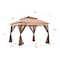 Sunjoy 11 ft. x 11 ft. Pop Up Portable Steel Gazebo with Solar LED Lighting, Browm A109004401 - alternate 2