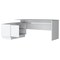 Homeroots 71" White Wood L Shape Computer Desk 571408 - alternate 2