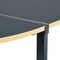 Homeroots 49" Black Wood and Metal Corner H-Shape Computer Desk 568031 - alternate 2