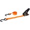 Prosource TieDown, 1 in W, 10 ft L, Polyester Webbing, Metal Ratchet, Orange, 400 lb, SHook End Fitting FH64052 - alternate 1