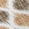Homeroots 8' Chocolate And Ivory Round Ikat Washable Indoor Outdoor Area Rug 589088 - alternate 2