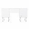 Homeroots 55" White Writing Desk With Four Drawers 402071 - alternate 2