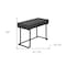 Homeroots 42" Gray and Black Wood and Metal Sled Computer Desk 489888 - alternate 2
