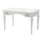 Homeroots 47" White Solid Wood Computer Desk With Hutch With Two Drawers 397849 - alternate 2