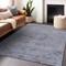 Homeroots 8' X 10' Blue And Gray Floral Washable Indoor Outdoor Area Rug 604213 - alternate 3
