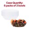 Smarty Had A Party 2 qt. Clear Oval Plastic Serving Bowls (24 Bowls), 24PK 6922-CASE - alternate 2