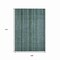 Homeroots 9' X 12' Teal Blue Aqua And Gray Striped Washable Indoor Outdoor Area Rug 616392 - alternate 2