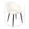 Manhattan Comfort Looma Metal Vegan Leather Side Chair in Ivory - Set of 2 DC1530-3 - alternate 2