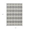 Homeroots 10' X 14' Gray And Ivory Geometric Washable Indoor Outdoor Area Rug 577048 - alternate 2