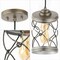 Jonathan Y Marelle 6.5" 1-Light Farmhouse Industrial Iron Filigree Caged Jar LED Pendant, Antique Silver, 3PK JYL7909C-SET3 - alternate 2