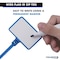 Kable Kontrol Write On Zip Tie Tags, 6in L, 1-7/8in x 1-1/8in Flag Size, 100Pcs, Blue, 100PK CTWO-WF-6-40-BL - alternate 2