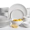 Gibson Home Ogalla 30 Piece Porcelain Dinnerware Set in White 105966.3 - alternate 2