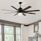 Jonathan Y Octo 66" 1-Light Contemporary Industrial Iron/Plastic Mobile-App/Remote-Controlled 6-Speed Ceiling F JYL9713B - alternate 2