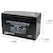 Zoro Select Sealed Lead Acid Battery, 12VDC, 3.70" H D5779 - alternate 2