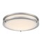 Westinghouse Lauderdale 16in 23W LED Indoor Flush Mount, Color Temp Select, Brushed Nickel, Frosted Acrylic 6136400 - alternate 1