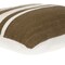 Homeroots 18" Brown And White Cotton Striped Throw Pillow 529234 - alternate 2