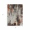Homeroots 3' X 5' Gray Rust And Ivory Abstract Washable Indoor Outdoor Area Rug 615860 - alternate 2