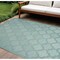 Homeroots 7' X 10' Aqua Indoor Outdoor Area Rug 522132 - alternate 1