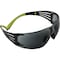 3M SecureFit 400, Safety Glasses, Anti-Fog & Anti-Scratch, Gray Lens, Black Frame, Frameless SF402AF - alternate 1
